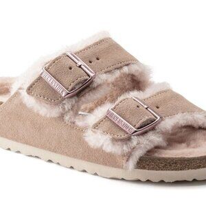 Arizona Shearling Suede Leather - Light Rose Sz 42